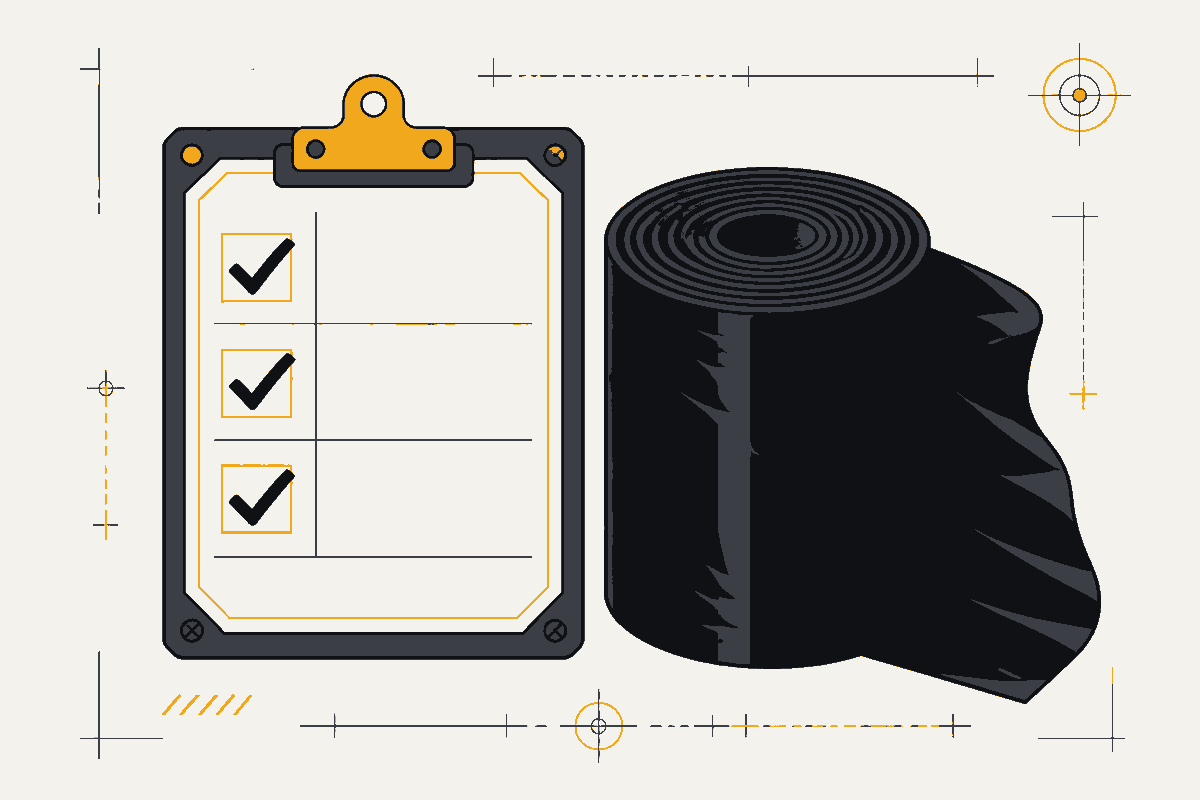 Ilustración: confirmamos calibre, cantidad y datos de entrega en un checklist